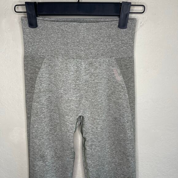 GYMSHARK Flex High Waisted Leggings in Khaki Marl/Taupe - Size XS - Picture 4 of 5